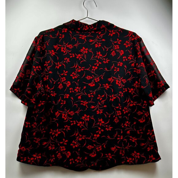 Pendleton Vintage 2-Piece Matching Set – Black with Red Floral Print – Size 16W - Picture 4 of 9